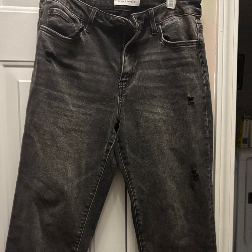 Flying Monkey Men's Charcoal Skinny Jeans
